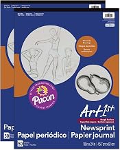 UCreate Newsprint Pad, White, 18" x 24", 50 Sheets, Pack of 2