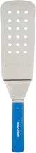 Dexter Russell PS286-8PCP Sani-Safe 19703 Perforated Turner, 8" x 3" Stainless Steel Offset Blade, Beveled Edge for Easy Lifting, Textured Polypropylene White Handle, Non-Slip Grip, NSF Certified