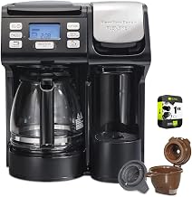 Hamilton Beach 49902 FlexBrew Trio 3-way Coffee Maker K-Cup/Ground Compatible Black Bundle with 1 YR CPS Enhanced Protection Pack (E9HB49902)