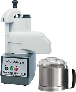 Robot Coupe R301UDICE D Series Combination Food Processor, 3.7-Liter Bowl, Stainless Steel, 120v (R301 DICE Ultra)