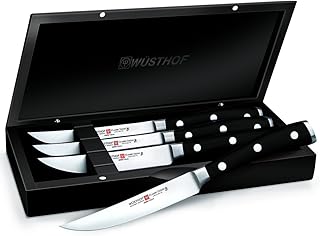 WÜSTHOF Classic IKON 4-Piece Carbon Steak Knife Set