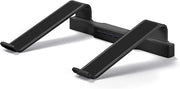 DAC Non-Skid Laptop 4-Port USB 3.0 Hub Notebook Stand, 3"x9.8"x12.1", Black