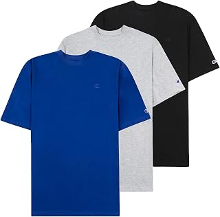 Champion Big and Tall Shirts for Men – 3 Pk 100% Cotton Men Big and Tall T-Shirt