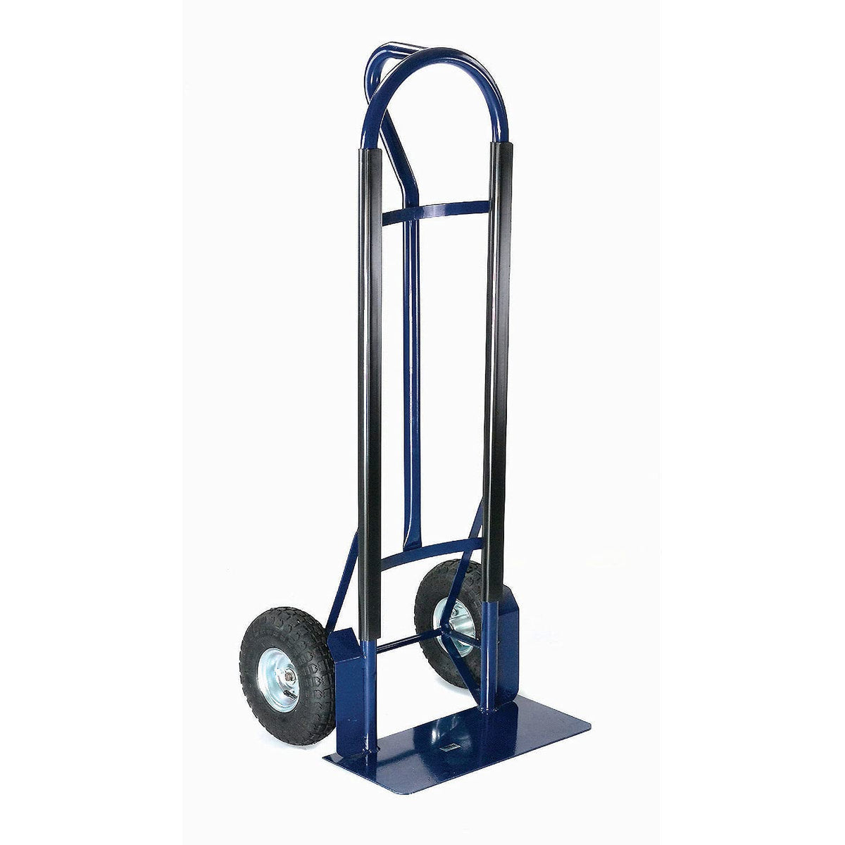 Industrial Strength Steel Hand Truck with Loop Handle by Global Industrial – 51.77"L x 22"W x 52"H, Alloy Steel, Blue, Model 585283