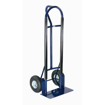 Industrial Strength Steel Hand Truck with Loop Handle by Global Industrial – 51.77"L x 22"W x 52"H, Alloy Steel, Blue, Model 585283