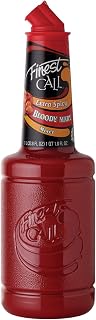 Finest Call Premium Extra Spicy Bloody Mary Drink Mix, 1 Liter Bottle (33.8 Fl Oz), Individually Boxed