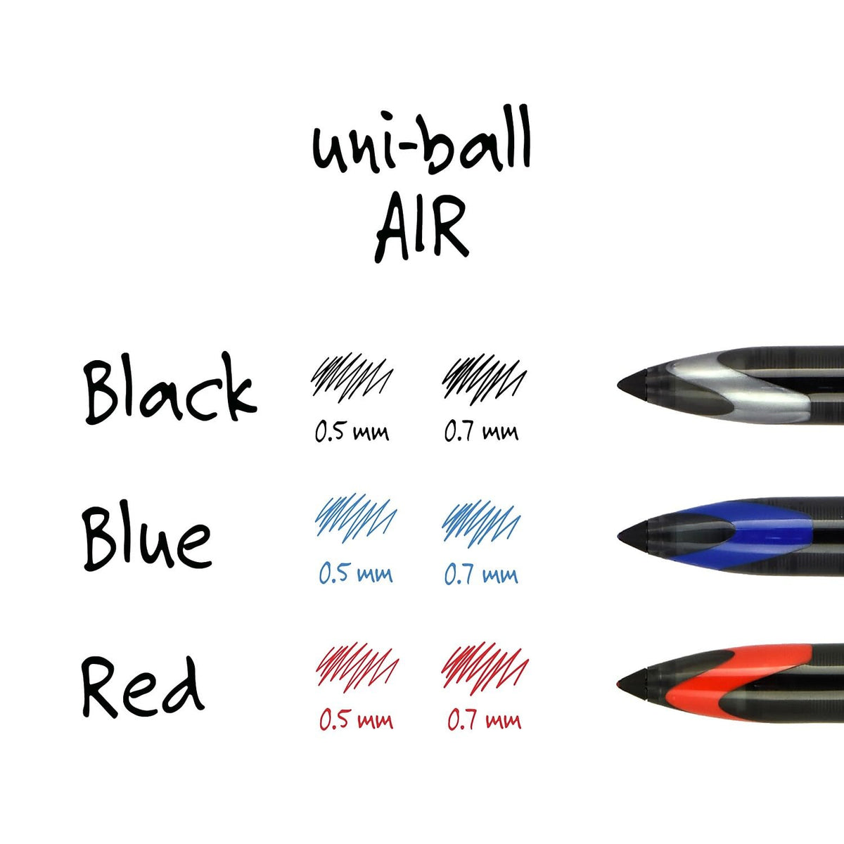 1927631 Air Rollerball Pen .7mm Black Ink Dozen by Uni-Ball – 1 Count (Pack of 1), paper, Black, Model SAN1927631
