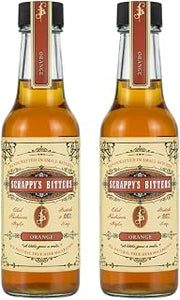 Scrappy's Bitters Orange, 5 oz - Organic Ingredients, Finest Herbs & Zests, No Extracts, Artificial Flavors, Chemicals or Dyes. Made in the USA! (Pack of 2) | Organic Ingredients, Finest Herbs & Zests, No Extracts, Artificial Flavors, Chemicals or Dyes, Made in the USA