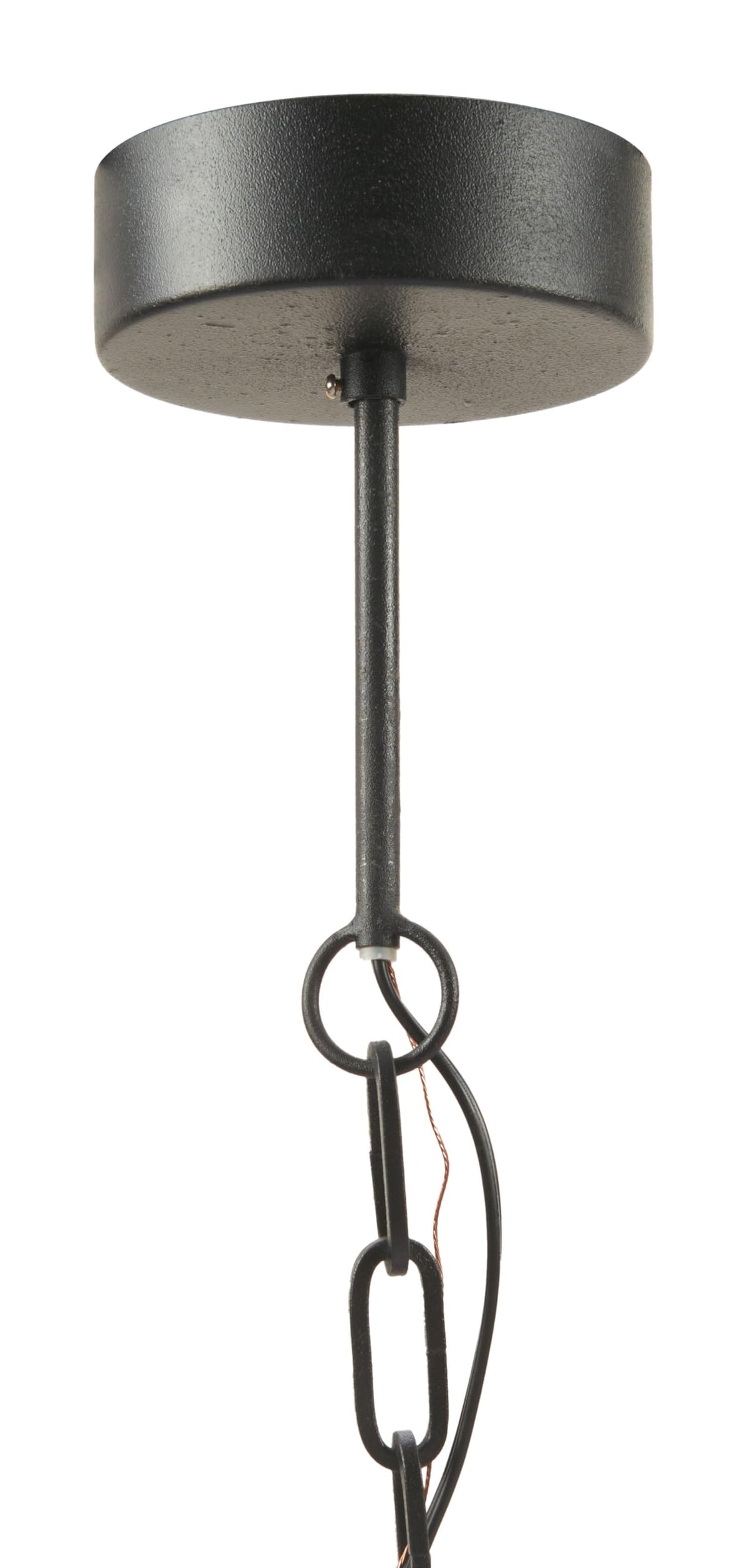 Bizu Ceiling Lamp Black & Beige by Zuo – Medium, Metal, Black & Beige, Model 56175