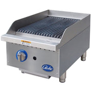 Globe 15" Commercial Restaurant Gas Radiant Charbroiler - 1 Burners by Globe Food Equipment – Cast Iron, Model GCB15G-CR