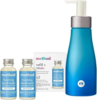 Method Foaming Hand Wash Concentrates Starter Kit, Sea Minerals
