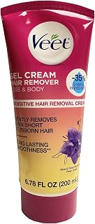 Veet Gel Cream Sensitive Formula Hair Remover With Aloe Vera And Vitamin E, 22 Ounce (Pack of 6)