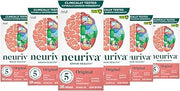NEURIVA Original Brain Supplement for Memory, Focus & Concentration + Learning & Accuracy with Clinically Tested Nootropics Phosphatidylserine and Neurofactor, Caffeine Free, 30 Capsules (6 Pack)