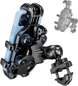 Motorcycle Phone Mount for Kawasaki Vulcan 1700 Voyager ABS | Anti Vibration Motorcycle Phone Mount Features 8 Claw Silicone Design And Action Camera Hole For 5.4 To 7.2 Inch Phones