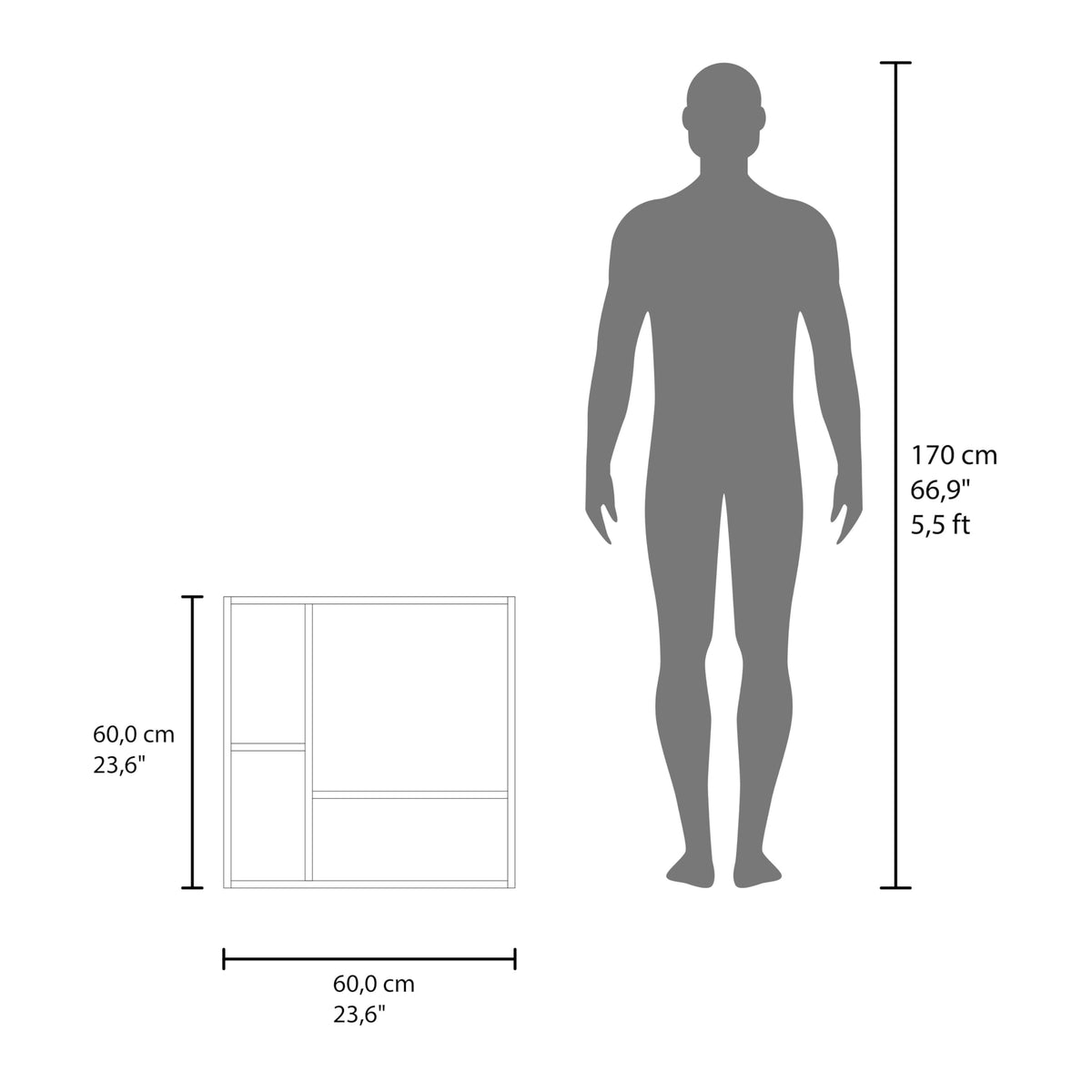 DEPOT E-SHOP Black Wengue / 1 Medicine Cabinets