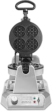 Waring Mini Belgian Waffle Maker with Rotary Feature | Rotary Feature for Even Baking, 100 Mini Waffles an Hour, for Restaurants & Commercial Kitchens, NSF Certified