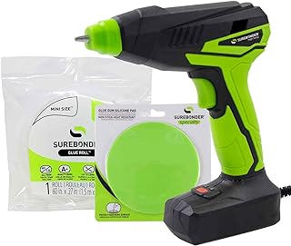 Surebonder MGG-35F Motorized Mini Hot Glue Gun, High Temperature, No Pumping Required, Hold Trigger for Continuous Flow, 35 Watts