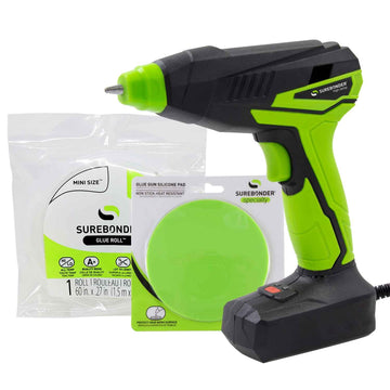 MGG-35F Motorized Mini Hot Glue Gun by Surebonder – Black, Model MGG-35Famzs