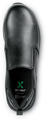 Men's Black Kinston MaxTrax Steel Toe SRO Slip-On Oxford (10.5 M) by SR Max – 10.5, Black, Model SRM4100