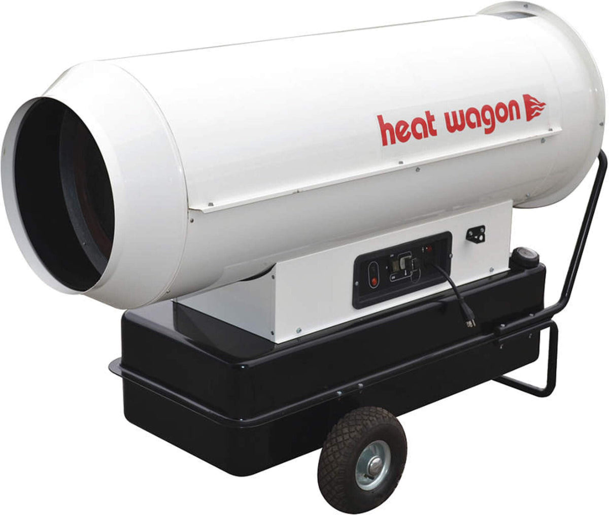 High Pressure Oil Forced Air Heater by Heat Wagon – 65"L x 27"W x 43"H, Steel, White, Model DF600