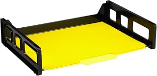 Officemate Recycled Letter Tray, Letter Size, Black, 12 Each (26052)