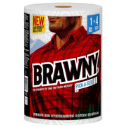 Brawny 1 / 1 Rolls (240 Sheets each) / White Paper Towels