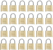 Master Lock 175D Resettable Set-Your-Own Combination Lock, Die-Cast, with 1-inch Shackle, 24-Pack