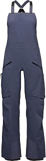 Black Diamond Women's Factor Bib Pants, Charcoal, XS, Charcoal, XS