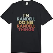 Randell Name Randell Personalized Name First Given Comfort Colors Adult Heavyweight T-Shirt