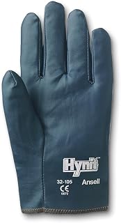 Ansell Hynit 32-105 Nitrile Glove, Slip-on Cuff, X-Small, Size 6.5 (Pack of 12 Pairs)