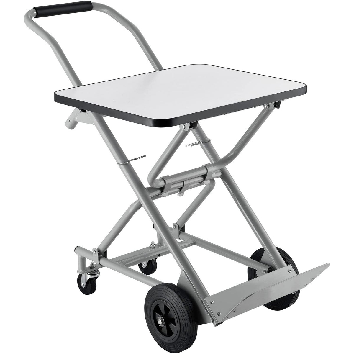 Steel Multi-Function 5-in-1 Convertible Hand Truck by Global Industrial – 35"L x 21"W x 7"H, Alloy Steel, Gray, Model 241415