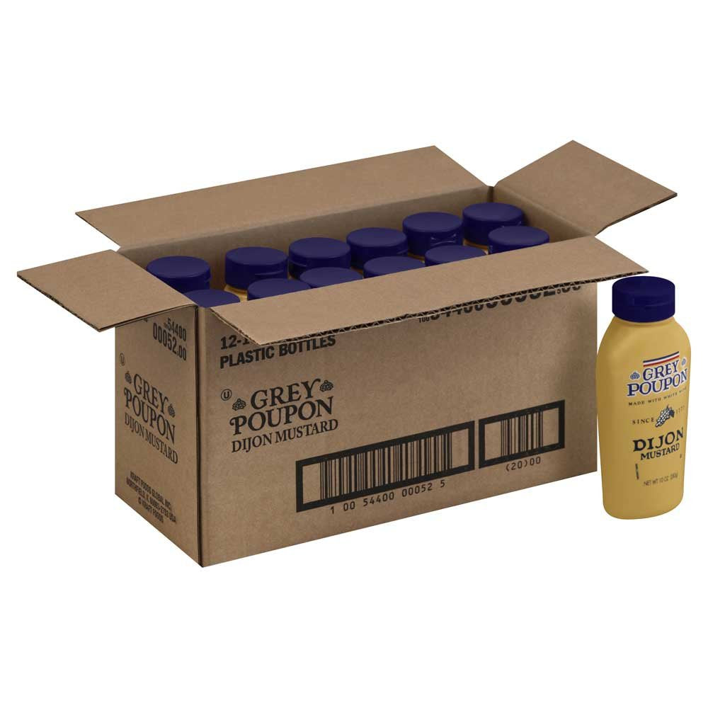 Grey Poupon Dijon Mustard Squeeze 12 Case 10 Ounce by Kraft – Pack of 12