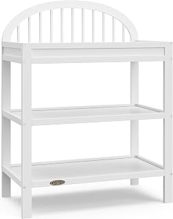 Graco Olivia Changing Table with Water-Resistant Changing Pad, White