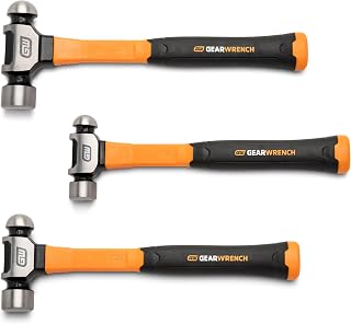 GEARWRENCH 3 Piece Ball Pein Hammer with Fiberglass Handles Set | GWH3PCBP