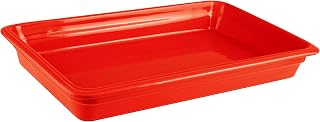 PADERNO MPS 44312R06 Induction or Porcelain Hotel Pan, Large, Red