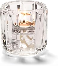 Hollowick Crystal Clear Glass Unique Tealight Lamp, 2 3/8 inch Height -- 1 each.