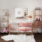 TOV Furniture 25.6"L x 22.5"W / Mirror / Classic Vanities & Vanity Benches