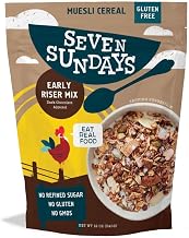 Dark Chocolate Almond Muesli Cereal by Seven Sundays – 12 Ounce (Pack of 6), Early Riser Dark Chocolate, Pack of 6, Model COC-12-6