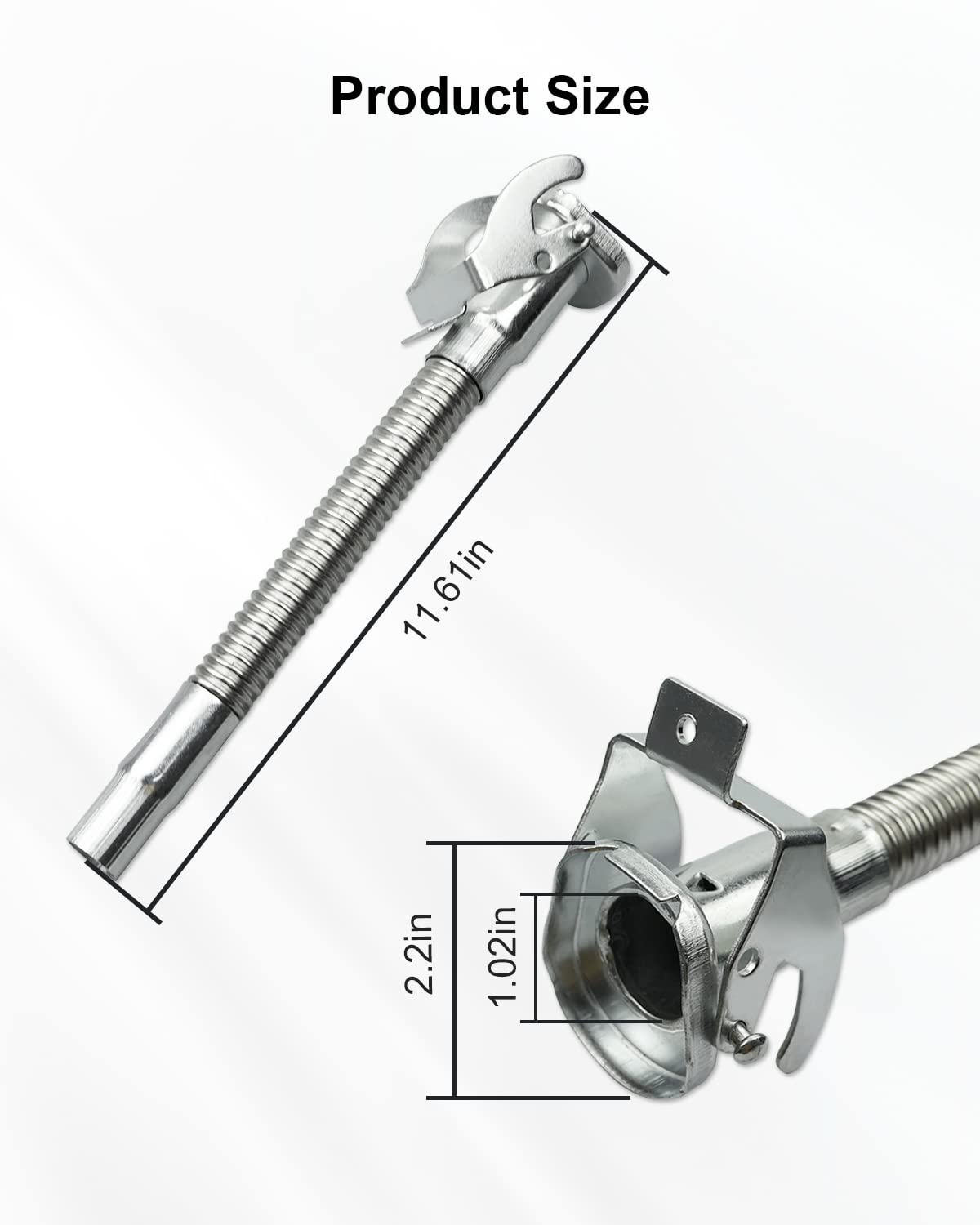 Jerry#Can Spout by YUANTUO – Stainless Steel, white, Pack of 2, Model Jerry Can Spout