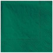 Hoffmaster 180337 Beverage Napkin, Regal Embossed, 2-Ply, 1/4 Fold, 9-1/2" Length x 9-1/2" Width, Hunter Green (4 Packs of 25