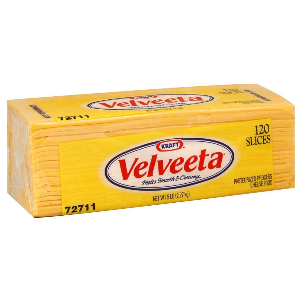 Kraft Regular Sliced Cheese by Velveeta – 5 pounds, Pack of 4