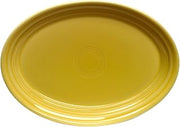 Homer Laughlin China 456320 Sunflower 9.58" Oval Platter - Dozen