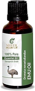 Emu Oil -(Dromaius Novaehallandiae)- 100% Pure Natural Undiluted Uncut Therapeutic Grade Oil 3.38 FL.OZ