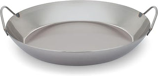 Matfer Bourgeat Black Carbon Steel Paella Pan, 14 1/8"