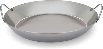 Matfer Bourgeat Black Carbon Steel Paella Pan, 14 1/8"