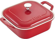 40508-636 STAUB Ceramics Square Covered Baking Dish, 9x9-inch, Cherry
