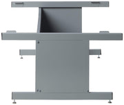 Open Base 20" H by Safco – High Base, Alloy Steel, Grey, Model 4977GR