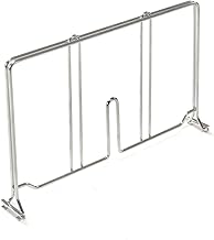 Nexel Wire Shelf Divider, Silver Epoxy Finish, 18"W x 8"H