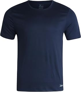 Reebok Mens Athletic Shirts Tag-Free Short Sleeve Performance Gym Shirts