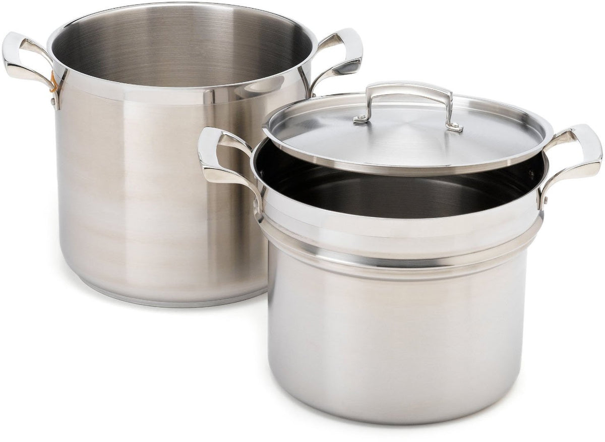 Browne () 12 qt Stainless Steel Double Boiler by Browne Foodservice – 12 Quarts, Stainless Steel, Model 5724072